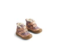 Stiefel WHEAT "WHEAT Winterboot Dowi Tex", Mädchen, Gr. 20, rosa (schwarz sea garden), Leder, Schuhe Stiefel (38336059-20) schwarz sea garden