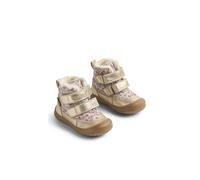 Stiefel WHEAT "WHEAT Winterboot Dowi Tex", Mädchen, Gr. 25, gold (grau rose flowers), Leder, Schuhe Stiefel (38498866-25) grau rose flowers