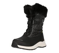 Stiefel ZIGZAG "Wesend", Mädchen, Gr. 25, schwarz-weiß (schwarz, weiß), Lederimitat, Synthetik, Schuhe Stiefel, mit bequemem Kunstfellbesatz und Allwetterprofil (84420246-25) schwarz, weiß