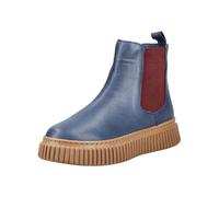 Stiefelette ANDREA CONTI "Andrea Conti Stiefelette Leder", Damen, Gr. 38, navy, rot, Leder, casual, Schuhe (74512524-38) navy, rot