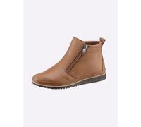 Stiefelette ANDREA CONTI, Damen, Gr. 38, braun (cognac), Glattleder, Leder, Rindsleder, Schuhe Stiefelette (28486305-38) cognac