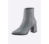 Stiefelette ANDREA CONTI, Damen, Gr. 38, grau, Leder, Nubukleder, Rindsleder, Schuhe Stiefelette (91618457-38) grau
