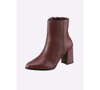 Stiefelette ANDREA CONTI, Damen, Gr. 40, rot (bordeaux), Nubukleder, Rindsleder, Schuhe Stiefelette (18174940-40) bordeaux