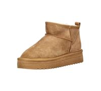 Winterboots ARA "ARKTIS", Damen, Gr. 36, braun (cognac), Veloursleder, Lammfell, unifarben, modisch, Schuhe, Schlupfboots, Plateauboots mit modischem kurzen Schaft, G-Weite (65006817-36) cognac