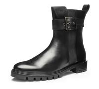 Stiefelette ARA "TULSA", Damen, Gr. 7 (40,5), schwarz, Glattleder, unifarben, Schuhe Stiefelette, Biker Boots, Stiefel mit Blockabsatz in G-Weite (26094921-7) schwarz