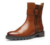 Stiefelette ARA "TULSA", Damen, Gr. 8,5 (42,5), braun (cognac), Glattleder, unifarben, Schuhe Stiefelette, Biker Boots, Stiefel mit Blockabsatz in G-Weite (28497232-8,5)