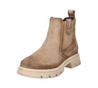 Stiefelette BAGATT "BAGATT Stiefelette Veloursleder", Damen, Gr. 38, beige (taupe), Veloursleder, Schuhe Stiefelette (93801239-38)