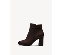 Ankleboots TAMARIS, Damen, Gr. 36, braun (mokka), Textil, Veloursleder, unifarben, Schuhe Ankleboots, Stieflette, Businessboots mit edlen Verzierungen (22133522-36) mokka