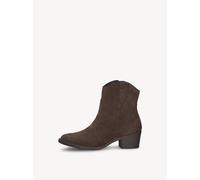 Tamaris Damen Stiefelette Mocca – Nubukleder, ungefüttert, 30 mm Absatz – Gr. 40