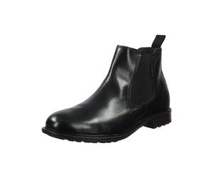 Stiefelette BUGATTI "bugatti Stiefelette Glattleder", Damen, Gr. 41, schwarz, Glattleder, Schuhe Stiefelette (27931924-41) schwarz