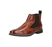 Stiefelette BUGATTI "bugatti Stiefelette Leder/Textil", Damen, Gr. 42, braun (cognac), Leder, Textil, Schuhe Stiefelette (46775822-42) cognac
