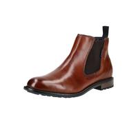 Stiefelette BUGATTI "bugatti Stiefelette Leder/Textil", Herren, Gr. 44, braun (cognac), Leder, Textil, Schuhe Stiefelette (45859940-44) cognac