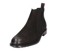 Stiefelette BUGATTI "bugatti Stiefelette Nubukleder/Textil", Herren, Gr. 40, schwarz, Nubukleder, Textil, Schuhe Stiefelette (91950032-40) schwarz