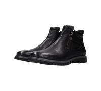 Stiefelette BUGATTI, Herren, Gr. 42, schwarz, Lederimitat, Schuhe Stiefelette, Klassik-Boots mit zwei Reißverschlüssen (83646663-42) schwarz