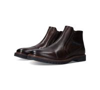 Stiefelette BUGATTI, Herren, Gr. 45, braun (dunkelbraun), Leder, Basic, Schuhe Stiefelette, Boots mit beidseitigen Reißverschlüssen (13019708-45) dunkelbraun