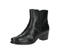 CAPRICE Damen Stiefeletten mit Absatz aus Leder mit Reißverschluss, Schwarz (Black Nappa), 38.5 EU