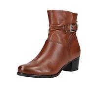 Stiefelette CAPRICE "Caprice Stiefelette Leder", Damen, Gr. 40, braun (cognac), Leder, Schuhe Stiefelette (93888529-40) cognac