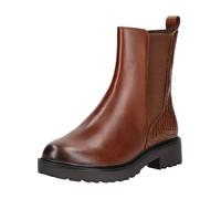 Stiefelette CAPRICE "Caprice Stiefelette Leder/Textil", Damen, Gr. 38, braun (cognac), Leder, Textil, Schuhe Stiefelette (99400158-38) cognac