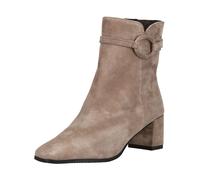 Stiefelette CAPRICE "Caprice Stiefelette Veloursleder", Damen, Gr. 36, beige (taupe), Veloursleder, Schuhe Stiefelette (16824158-36)