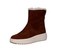 Stiefelette CAPRICE "Caprice Stiefelette Veloursleder", Damen, Gr. 38, braun (cognac), Veloursleder, casual, Schuhe (17242634-38) cognac