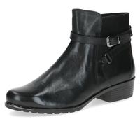 CAPRICE Damen Stiefeletten mit Absatz aus Leder mit Schnalle, Schwarz (Black Nappa), 37.5 EU