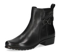 Stiefelette CAPRICE, Damen, Gr. 39, schwarz, Leder, Schuhe Stiefelette, Blockabsatz, Businessschuh, Boots mit hübschem Zierelement (38187367-39)