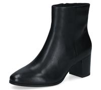 Stiefelette CAPRICE, Damen, Gr. 40, schwarz, Leder, Schuhe Stiefelette, Blockabsatz, Businessschuh mit dezenter Ziernaht (68130668-40) schwarz