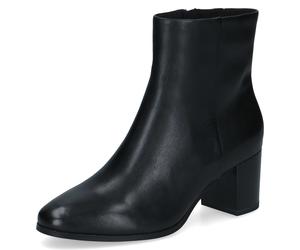 Stiefelette CAPRICE, Damen, Gr. 40, schwarz, Leder, Schuhe Stiefelette, Blockabsatz, Businessschuh mit dezenter Ziernaht (68130668-40) schwarz