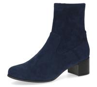 Stiefelette CAPRICE, Damen, Gr. 42, blau (dunkelblau), Textil, Schuhe Stiefelette, Blockabsatz, Businessschuh mit praktischem Innenreißverschluss (13061945-42) dunkelblau