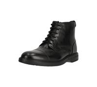 Stiefelette CLARKS "Aldwin Cap", Herren, Gr. 41,5, schwarz, Leder, Schuhe Stiefelette, mit vielseitiger Optik und ganztägigem Komfort (92144267-41,5) schwarz