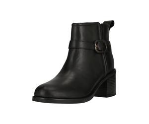 Stiefelette CLARKS "Chamberly Trim", Damen, Gr. 35,5, schwarz, Leder, Schuhe Stiefelette, mit Reißverschluss für leichtes Anziehen (76377403-35,5) schwarz