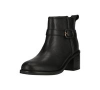 Stiefelette CLARKS "Chamberly Trim", Damen, Gr. 39, schwarz, Leder, Schuhe Stiefelette, mit Reißverschluss für leichtes Anziehen (76377403-39) schwarz