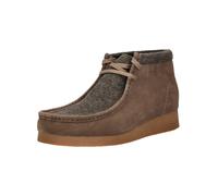 Stiefelette CLARKS "Clarks Stiefelette Veloursleder", Herren, Gr. 43, braun, Veloursleder, Schuhe Stiefelette (74155462-43) braun