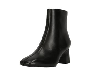 Stiefelette CLARKS "Fernie Zip", Damen, Gr. 41, schwarz, Leder, Schuhe Stiefelette, mit eleganter, quadratischer Schuhspitze (21487412-41) schwarz