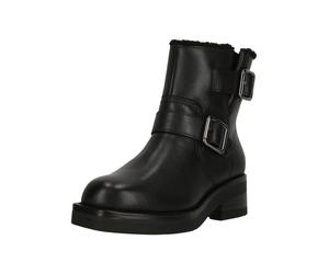 Stiefelette CLARKS "Rebelle Buckle Black WLined Lea", Damen, Gr. 40, schwarz, Leder, Schuhe Stiefelette, mit stilvollen Details (51346047-40) schwarz