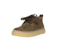 Clarks Originals Schnürboots Torhill Lace Hi – Nubukleder, Khaki, Wechselfußbett – Größe 42
