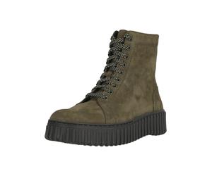 Stiefelette CLARKS "Torhill Rise", Damen, Gr. 36, grün, Schuhe Stiefelette, mit subtilem Reißverschluss für einfaches Anziehen (86320315-36) grün