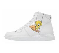 Stiefelette DOGO "Ace Boots Tweety Classic Damen Stiefeletten", Damen, Gr. 38, Normalschaft, weiß, Lederimitat, Schuhe Stiefelette, Handgefertigt (44213339-38) weiß