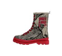 Stiefelette DOGO "Gisele Schnürstiefel Boots Good Boy Damen Stiefeletten", Damen, Gr. 41, Normalschaft, schwarz, Lederimitat, Schuhe Stiefelette, Handgefertigt (72924750-41) schwarz
