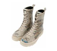 Stiefelette DOGO "Damen Gisele The Wise Owl Vegan Damen Stiefel / female" Gr. 40, Normalschaft, bunt (natur) Damen Schuhe Schnürboots Winterboots (15593833-40) natur