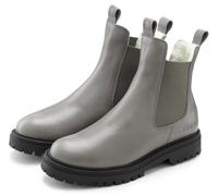 Stiefelette ELBSAND "Chelseaboots", Damen, Gr. 36, hellgrau, Obermaterial: 100% Rindsleder. Decksohle: 100% Textilmaterial. Futter: 100% Textilmaterial. Laufsohle: 100% Synthetik, unifarben, Schuhe St
