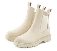 Stiefelette ELBSAND Gr. 41, beige Damen Schuhe Schlupfstiefeletten Chelseaboots, Schlupfstiefel, Bikerboots aus Leder (49525425-41)