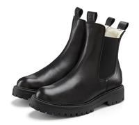 Stiefelette ELBSAND "Chelseaboots, Stiefel, Boots, Winterstiefel, Schlupfstiefel", Damen, Gr. 38, schwarz, Obermaterial: 100% Rindsleder. Decksohle: 100% Textilmaterial. Futter: 100% Textilmaterial. L