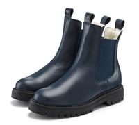 Stiefelette ELBSAND "Chelseaboots, Stiefel, Boots, Winterstiefel, Schlupfstiefel", Damen, Gr. 44, blau (marine), Obermaterial: 100% Rindsleder. Decksohle: 100% Textilmaterial. Futter: 100% Textilmater
