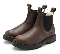 Stiefelette ELBSAND, Damen, Gr. 40, braun (dunkelbraun), Obermaterial: 100% Rindsleder. Decksohle: 100% Textilmaterial. Futter: 100% Textilmaterial. Laufsohle: 100% Synthetik, unifarben, Schuhe Stiefe