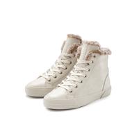 Stiefelette ELBSAND "Stiefel, Boots, Schnürstiefelette, Sneaker, Schnürschuh", Damen, Gr. 41, beige, Obermaterial: 94% Lederimitat, 6% Textilmaterial. Decksohle: 100% Textilmaterial. Futter: 100% Text