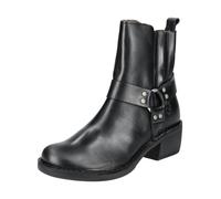 Stiefelette FLY LONDON "Fly London Stiefelette Leder", Damen, Gr. 37, schwarz, Leder, Schuhe Stiefelette (49226555-37)
