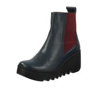 Stiefelette FLY LONDON "Fly London Stiefelette Leder", Damen, Gr. 38, blau (navy), Leder, Schuhe Stiefelette (49775028-38)