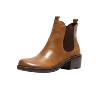 Stiefelette FLY LONDON "Fly London Stiefelette Leder/Textil", Damen, Gr. 38, braun (camel), Leder, Textil, Schuhe Stiefelette (28201647-38) camel