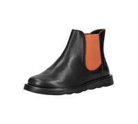 Stiefelette FLY LONDON "Fly London Stiefelette Leder/Textil", Damen, Gr. 38, rot (schwarz, rot), Leder, Textil, casual, Schuhe (97453865-38) schwarz, rot